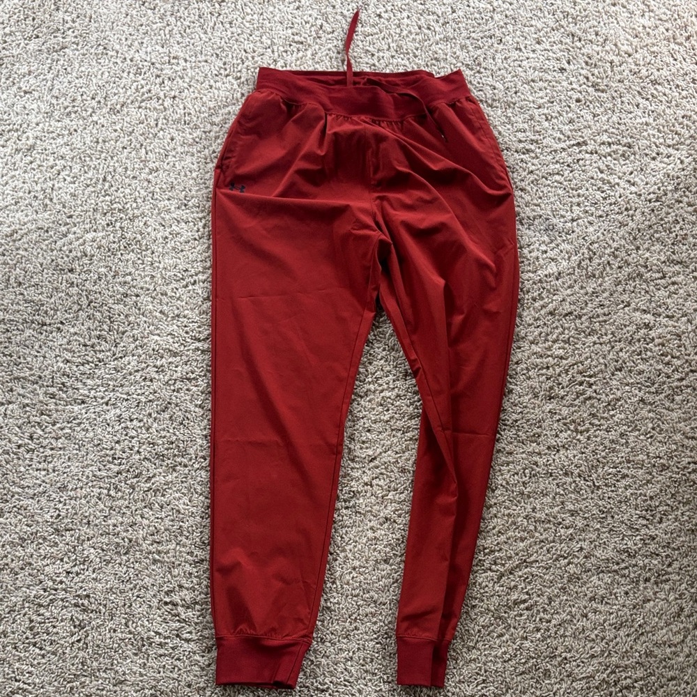 Under Armor Red Jogger Pants